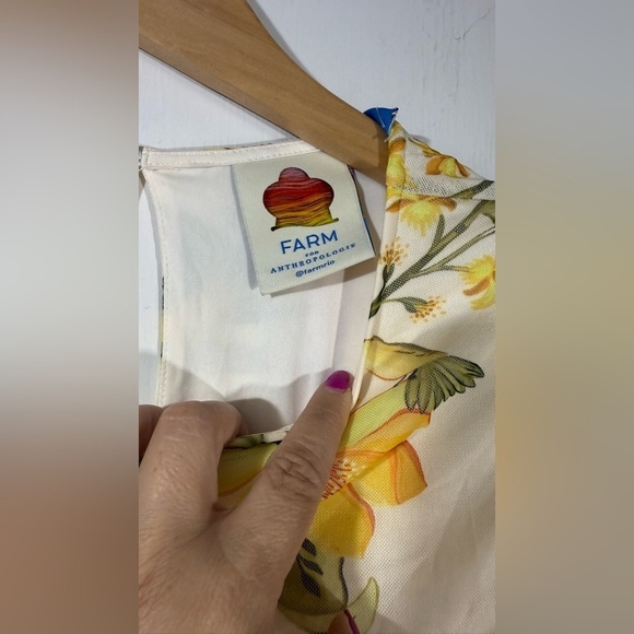 NWT Farm Rio Hummingbird Garden Mid Dress - Picture 5 of 11